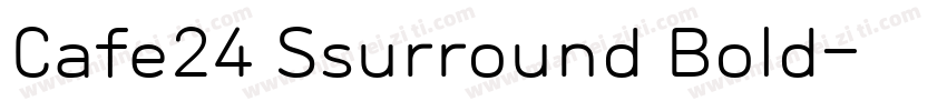 Cafe24 Ssurround Bold字体转换
